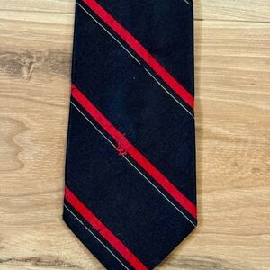 Yves Saint Laurent Men’s Black Striped Tie 3 1/8”